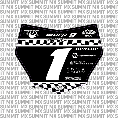 Finish Line Number Plate Decal